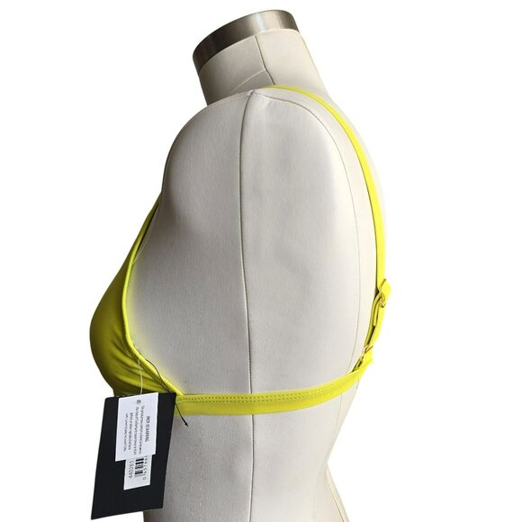 Forplay NWT Yellow Bikini Top Bralette With Buckle Detail Size S - Picture 5 of 7